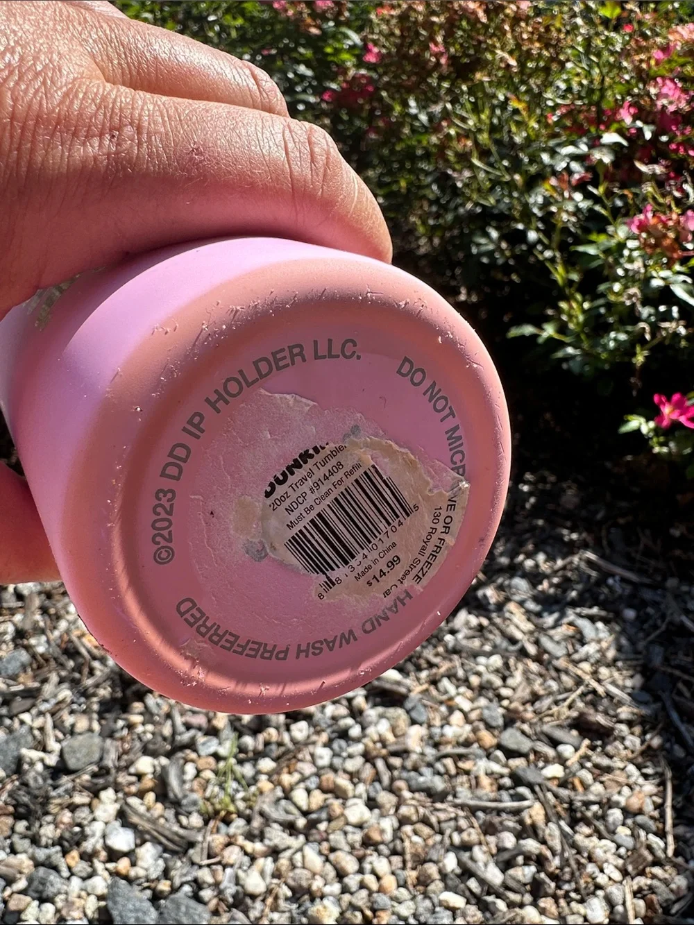 Pink Holographic DUNKIN® Insulated Party Tumbler